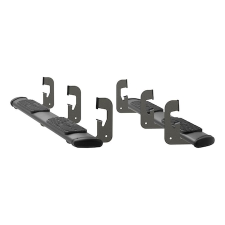 Luverne Truck Equipment REGAL 7 OVAL STEPS BLACK TEXTURED POWDER COAT 277088-401443